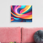De trance van de zesde dimensie | canvas afdruk (Insitu (Woonkamer))