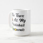 De tranen van al mijn picklebaltegenstanders Gewel Koffiemok (Voorkant links)