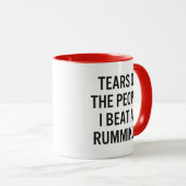 De tranen van de mensen die ik versla bij Rummikub Mok (Voorkant rechts)