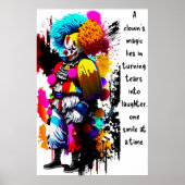 De tranen van een clown poster (Voorkant)