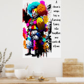 De tranen van een clown poster (Keuken)