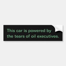 de tranen van oliebonzen bumpersticker