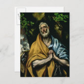 De tranen van St Peter, eind jaren 1580 Briefkaart (Voorkant / Achterkant)