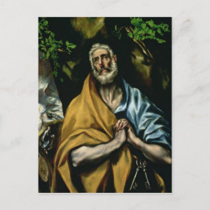 De tranen van St Peter, eind jaren 1580 Briefkaart