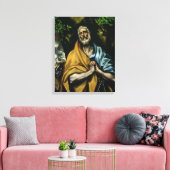 De tranen van St Peter, eind jaren 1580 Canvas Afdruk (Insitu (Woonkamer))