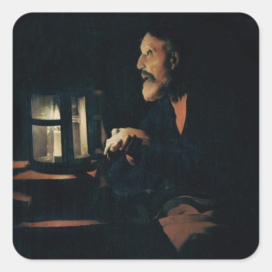 De tranen van St. Peter Vierkante Sticker (Voorkant)
