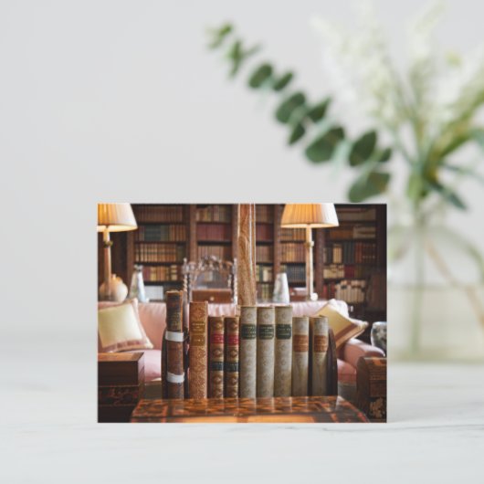 De Tranquiliteit van de Bibliotheek Briefkaart (Staand voorkant)