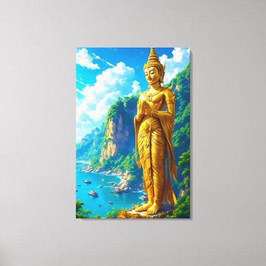 De Tranquille Beschermer Canvas Afdruk (Voorkant)