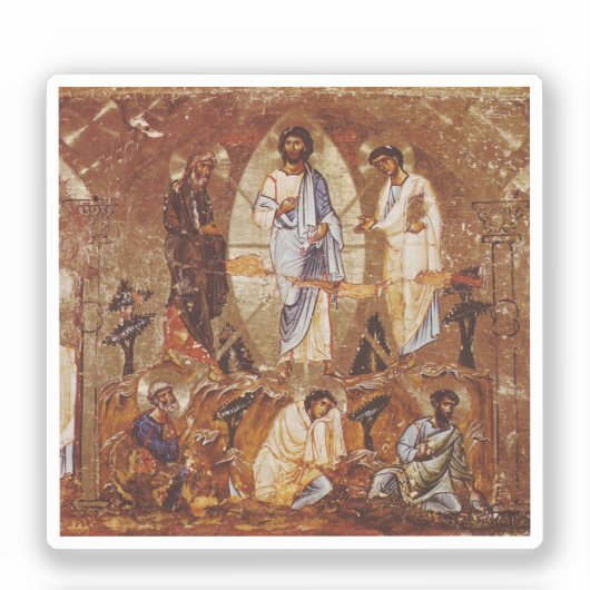 De Transfiguratie van Christus-icoon Sticker (Voorkant)