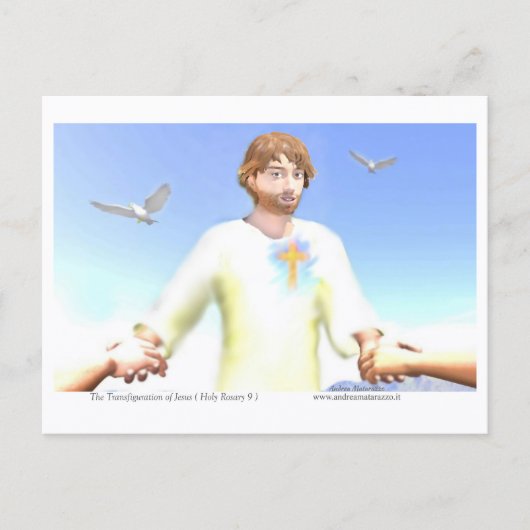 De Transfiguratie van Jezus Briefkaart (Voorkant)