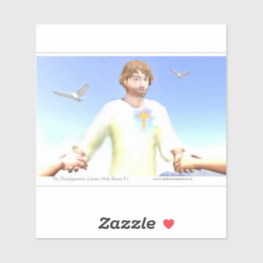 De Transfiguratie van Jezus Sticker (Vel)