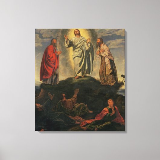 De transformatie, c.1527-33 (olie op het paneel) canvas afdruk (Voorkant)