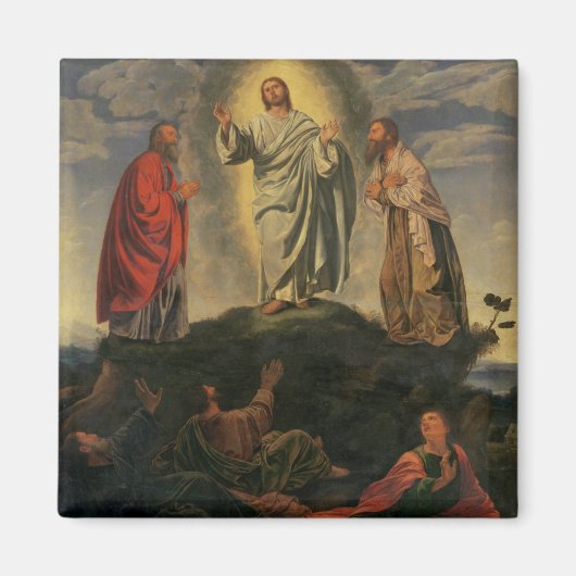 De transformatie, c.1527-33 (olie op het paneel) magneet (Voorkant)