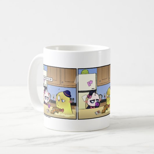 De transformatie koffiemok (Voorkant links)