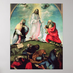 De transformatie van Christus, c.1510-12 (olie op  Poster