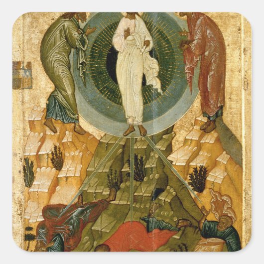 De transformatie van onze Heer Vierkante Sticker (Voorkant)