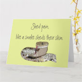 De transformatie van slangen personaliseren wordt  kaart (Gele Bloem)