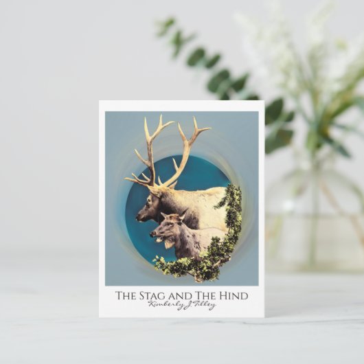 De trap en het hart briefkaart (Staand voorkant)