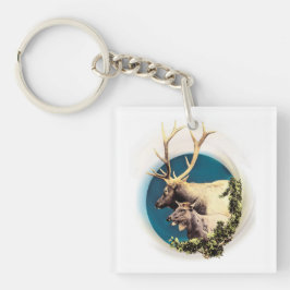 De trap en het hart sleutelhanger