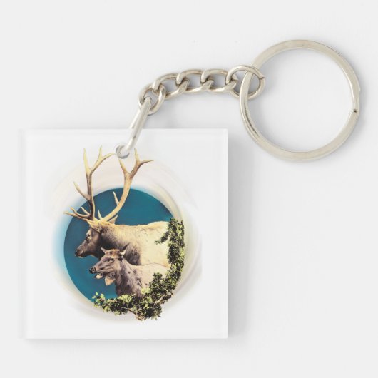 De trap en het hart sleutelhanger (Achterkant)