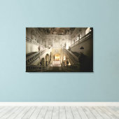 De trap, gebouwd 1719-44 canvas afdruk (Insitu (Houten vloer))