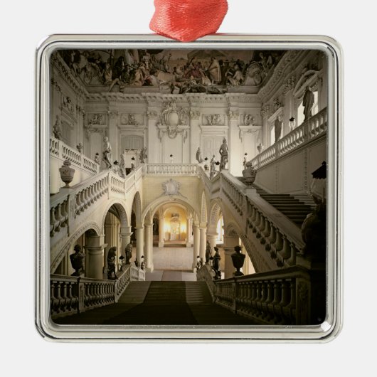 De trap, gebouwd 1719-44 metalen ornament (Voorkant)