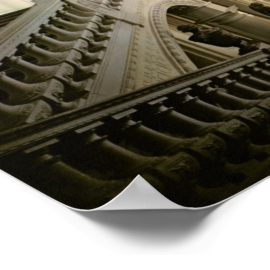 De trap, gebouwd 1719-44 poster (Hoek)