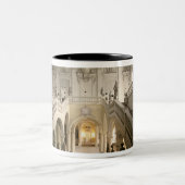 De trap, gebouwd 1719-44 tweekleurige koffiemok (Center)