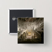 De trap, gebouwd 1719-44 vierkante button 5,1 cm (Voorkant /achterkant)