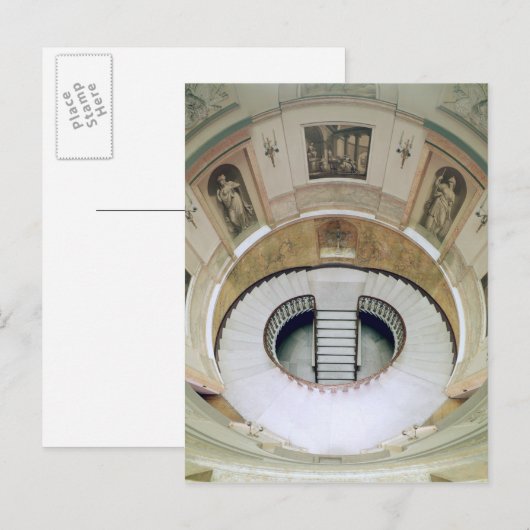 De trap, gebouwd c.1776 briefkaart (Voorkant / Achterkant)