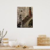 De trap naar Assisi Poster (Keuken)
