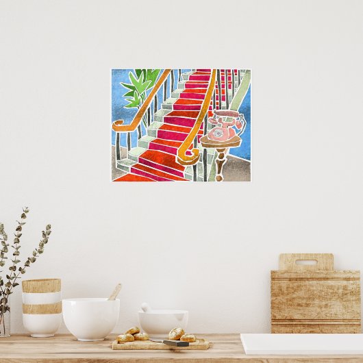 De trap poster (Keuken)