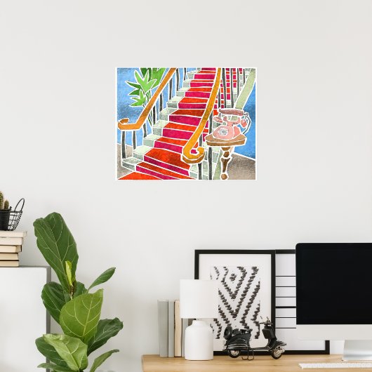 De trap poster (Thuiskantoor)