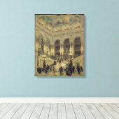 De trap van de opera, 1877 canvas afdruk (Insitu (Houten vloer))