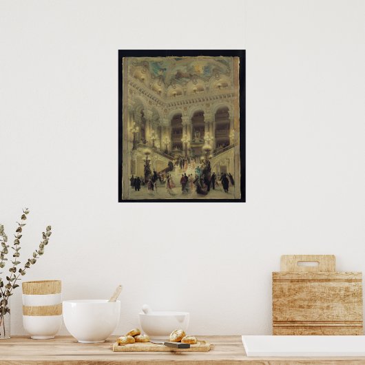 De trap van de opera, 1877 poster (Keuken)