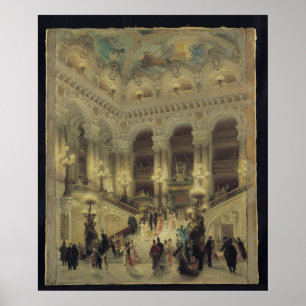 De trap van de opera, 1877 poster