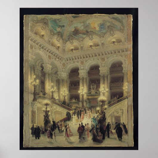 De trap van de opera, 1877 poster (Voorkant)