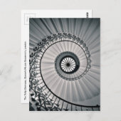 De trap van de Tulp, het Huis Greenwich van de Briefkaart (Voorkant / Achterkant)