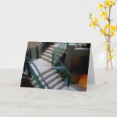 De Trap van het glas Kaart (Gele Bloem)