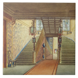 De trap, van Uitzichten van het Royal Pavilion, B Tegeltje