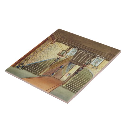 De trap, van Uitzichten van het Royal Pavilion, B Tegeltje (Zijkant)