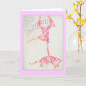 De Trapeze van het circus Kaart (Gele Bloem)