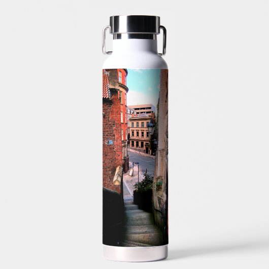 De trappen van Newcastle Waterfles (Voorkant)