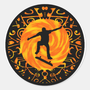 DE TRE FLIP RONDE STICKER