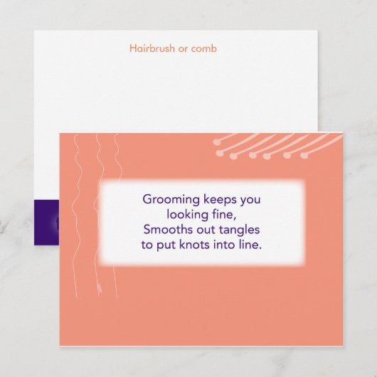 De Treasure Hunt Game - Cluj #2 - Haarborstel Briefkaart (Voorkant / Achterkant)