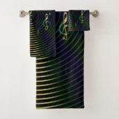 De Treble Clef: Muziekbadhanddoek set Bad Handdoek (Insitu)