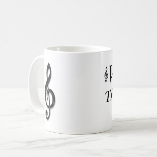 De Treble Maker Koffiemok (Voorkant links)