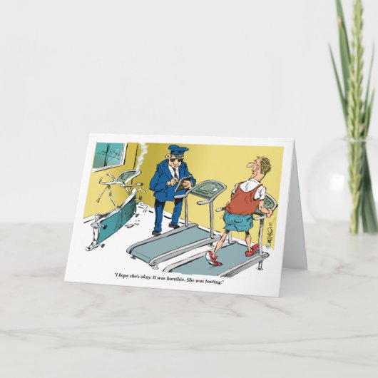 De tredmolenongeval van de cartoon tijdens kaart (Voorkant)