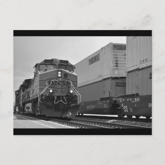 De trein briefkaart (Voorkant)