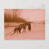 De trein briefkaart (Voorkant)